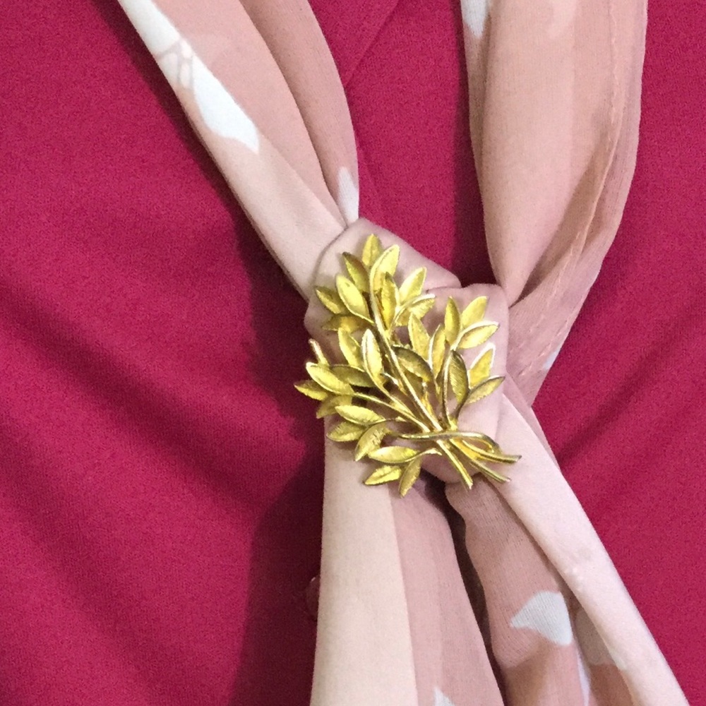 Elaine Gold Butterfly Scarf